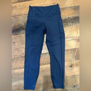 Yogalicious leggings, navy blue, size large